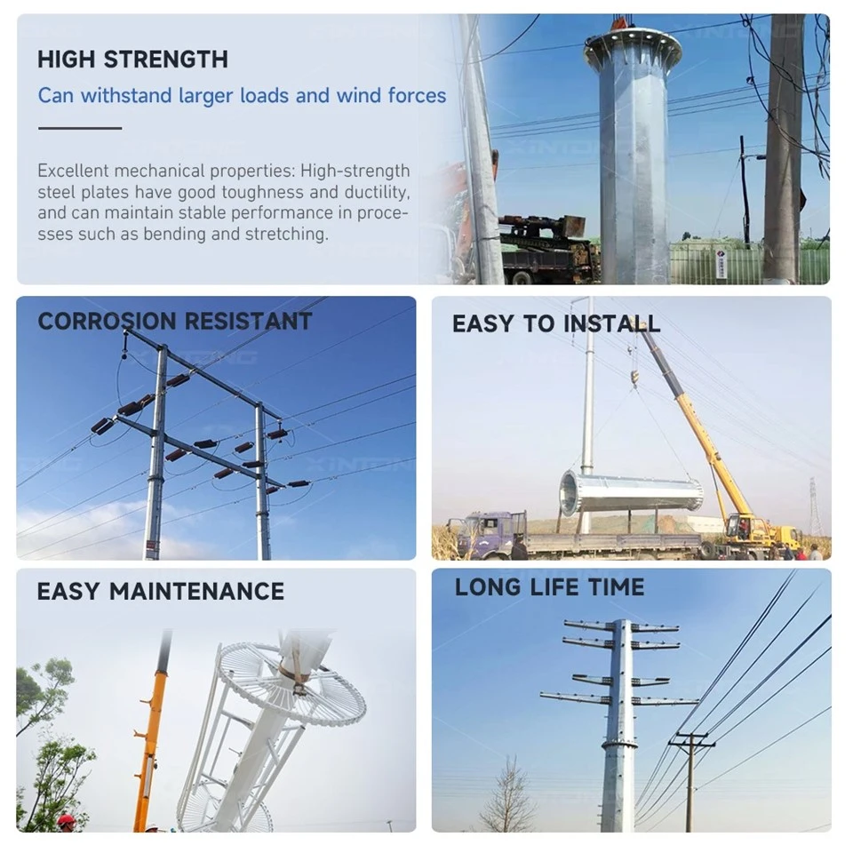 Steel High-Voltage Utility Pole high quality Steel High-Voltage Utility Pole high quality