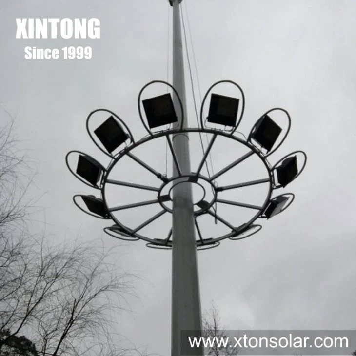 18m Steel Galvanized Pole LED Outdoor High Mast Light