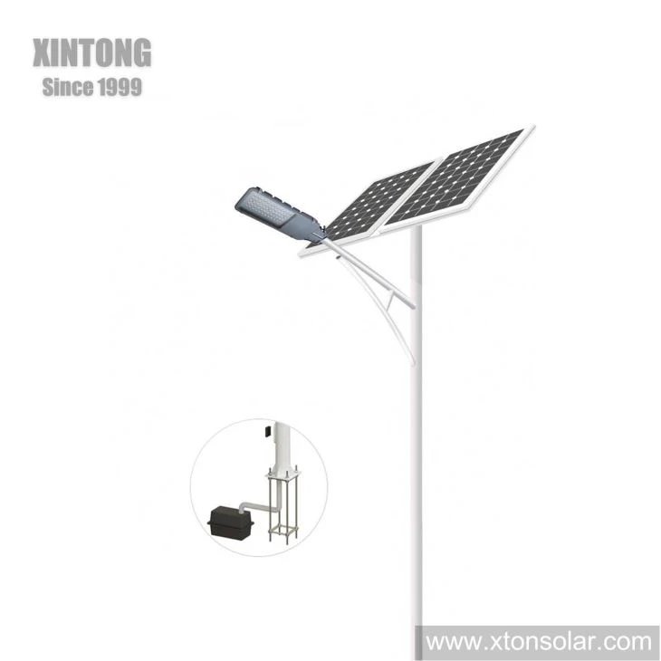 Galvanized Pole Solar LED Street Lamp